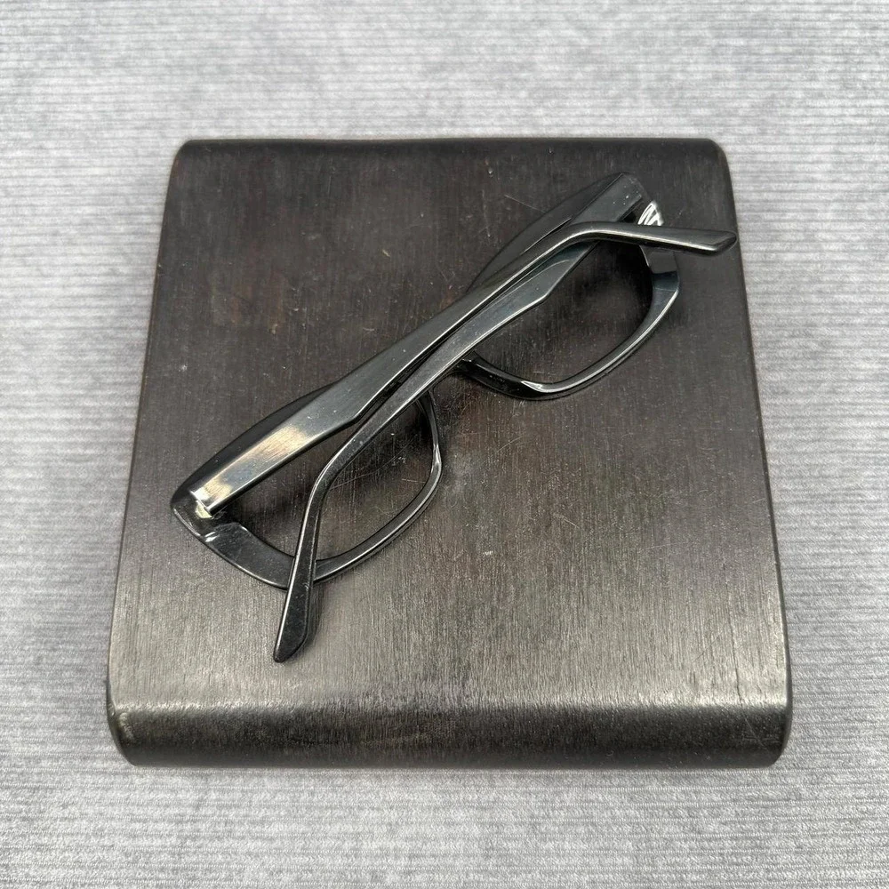 SEE Eyewear 1771 Black Eyeglasses Frames Made in France 50-17-135 Cat Eye Y2k